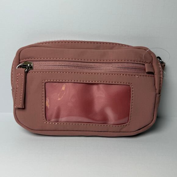 Blush Quilted Wristlet Wallet Compact Organizer Bag - Picture 7 of 7